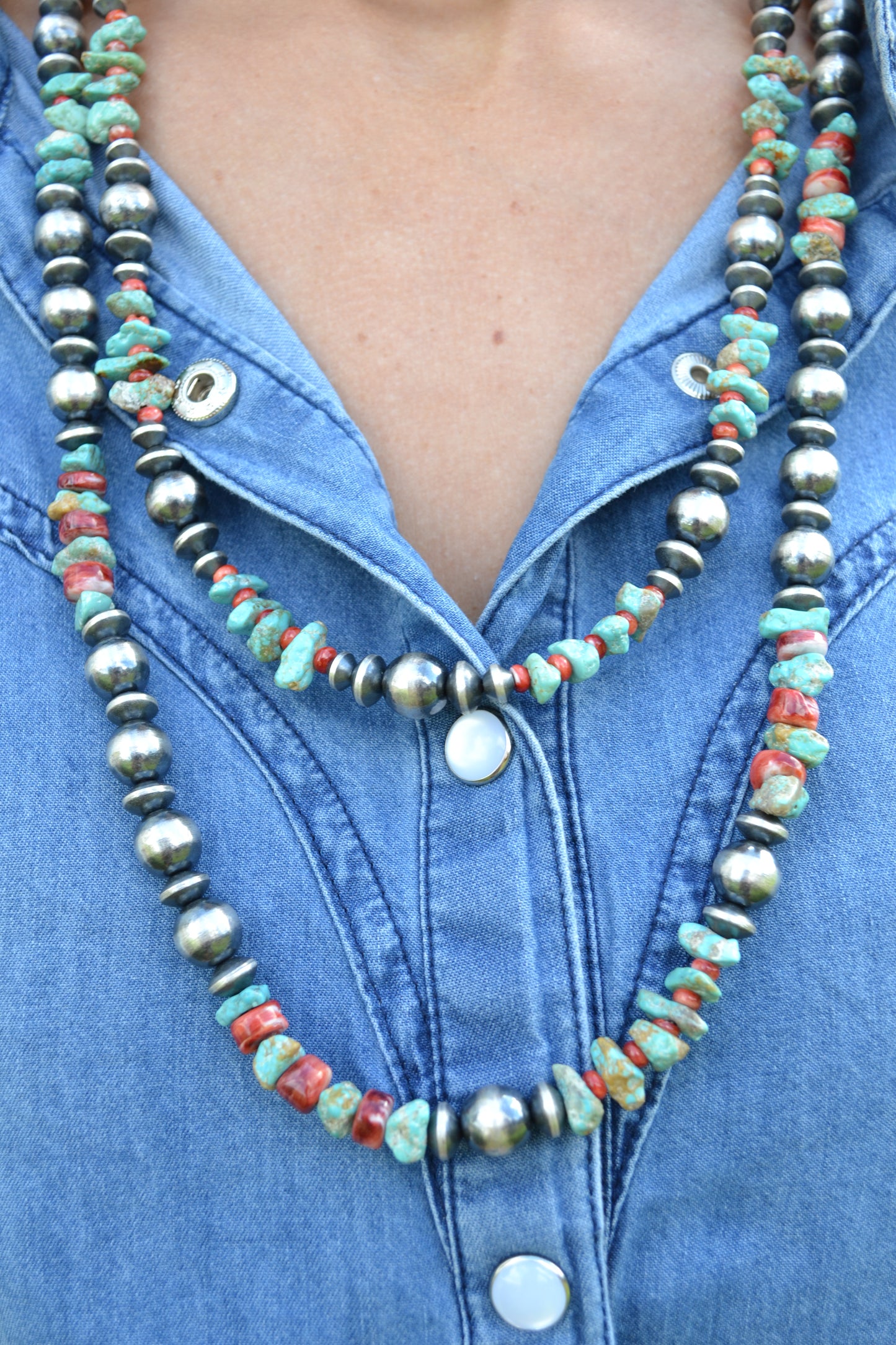 The Navarro 10mm Red Spiny Pearls