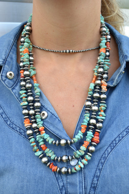 The Navvaro 10mm Orange Spiny Pearls