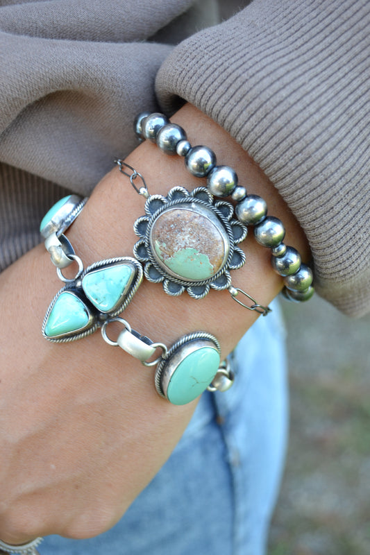 native made royston turquoise bracelet