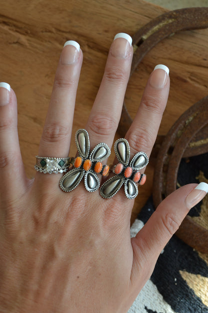 The Libelula Adjustable Ring in Spiny