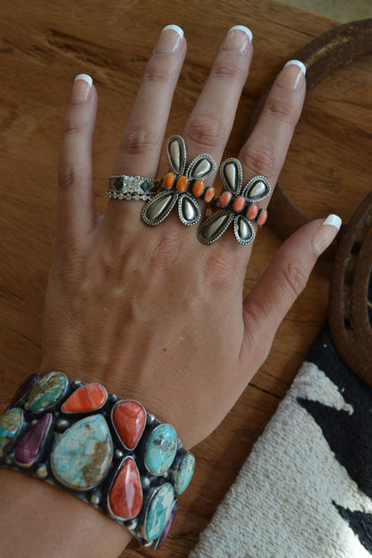 The Libelula Adjustable Ring in Spiny