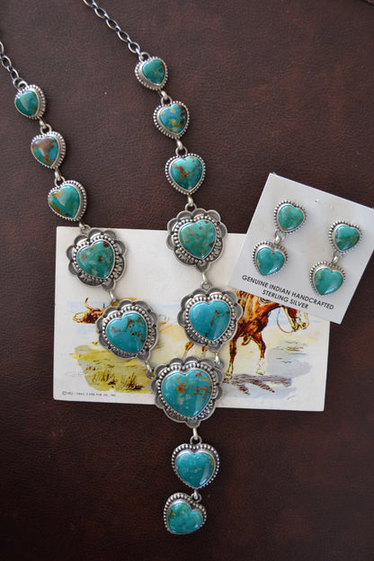 The Rio Heart Lariat Set