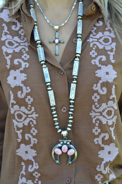 The Quinn 36" Navajo Pearl Set