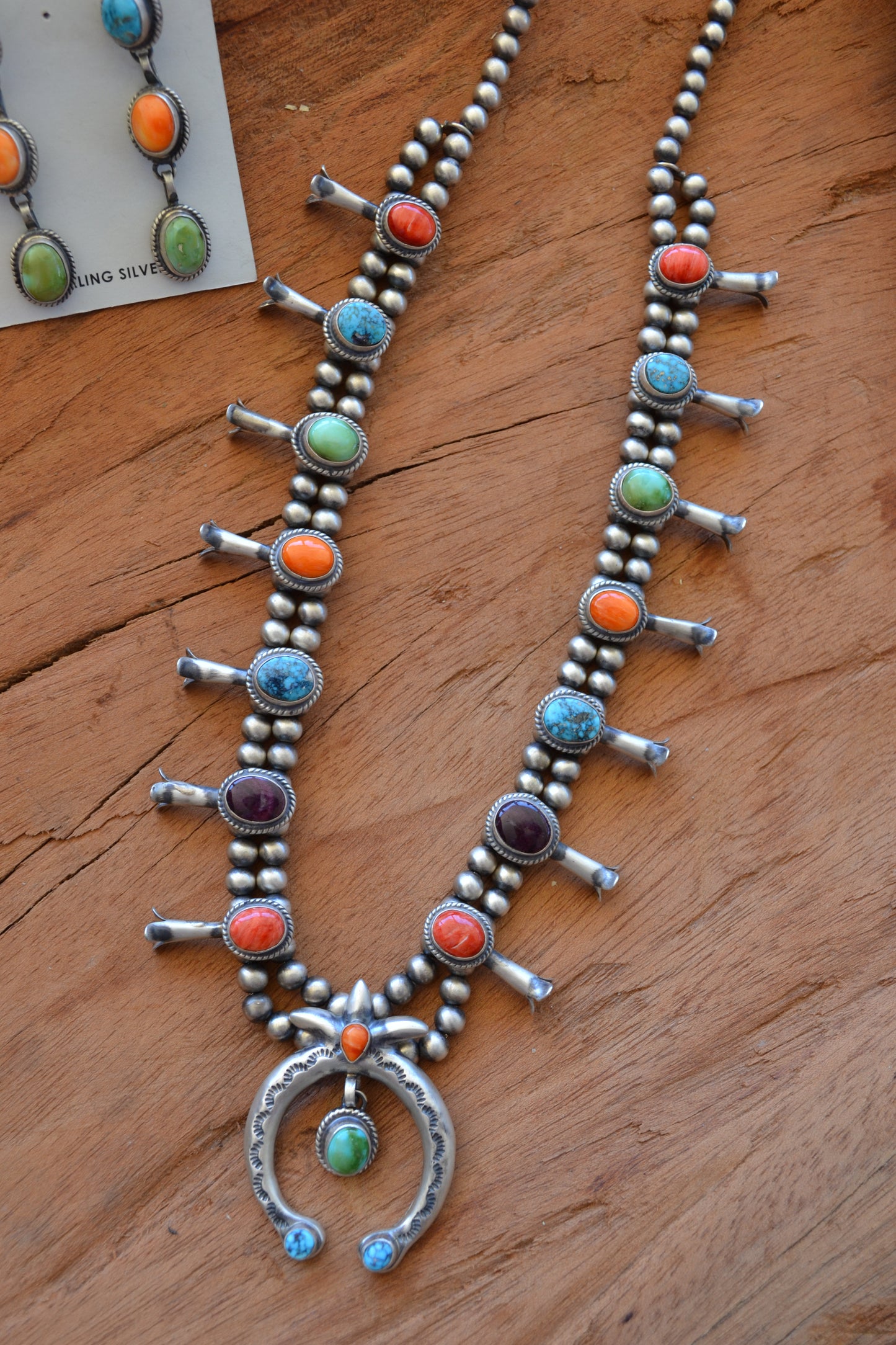 The Lonestar Multi Stone Squash Necklace Set