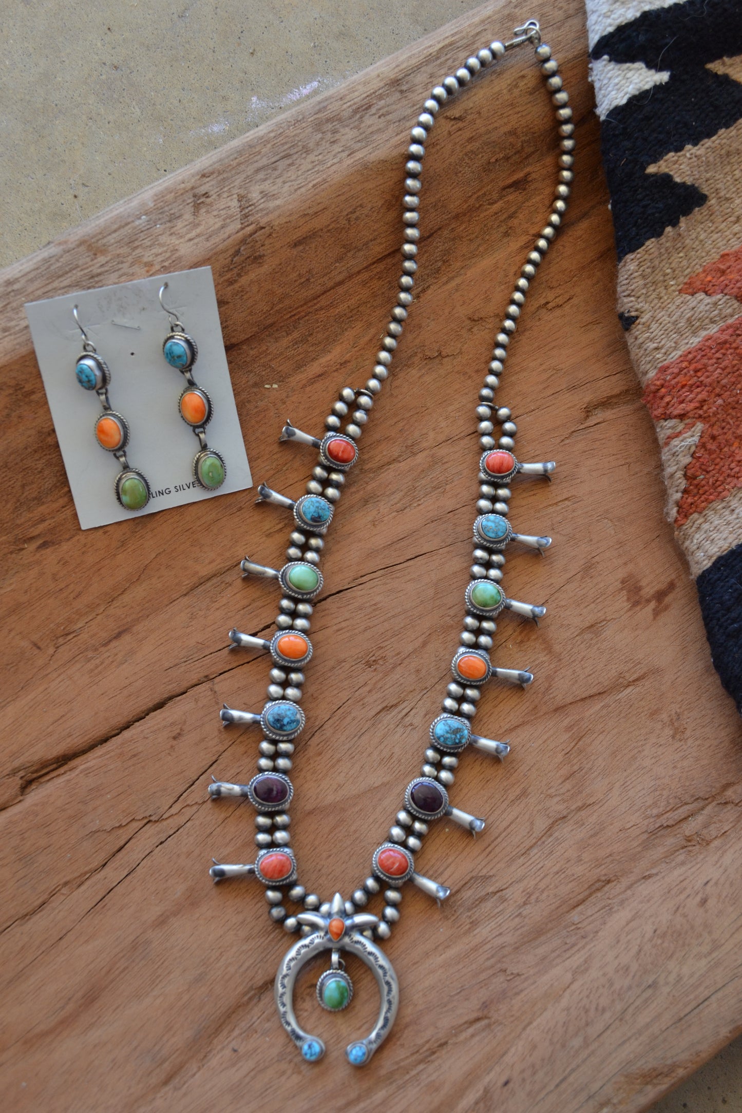 The Lonestar Multi Stone Squash Necklace Set