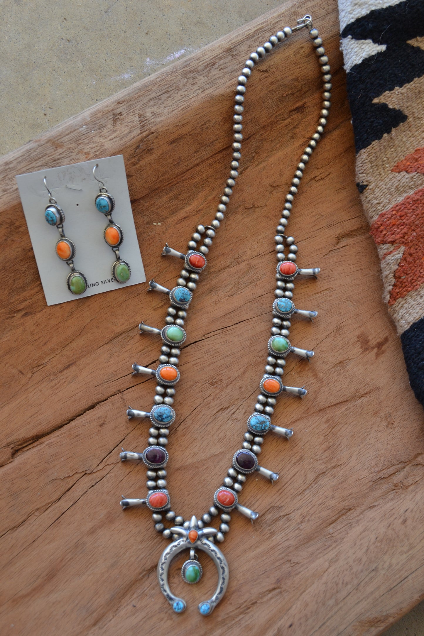The Lonestar Multi Stone Squash Necklace Set