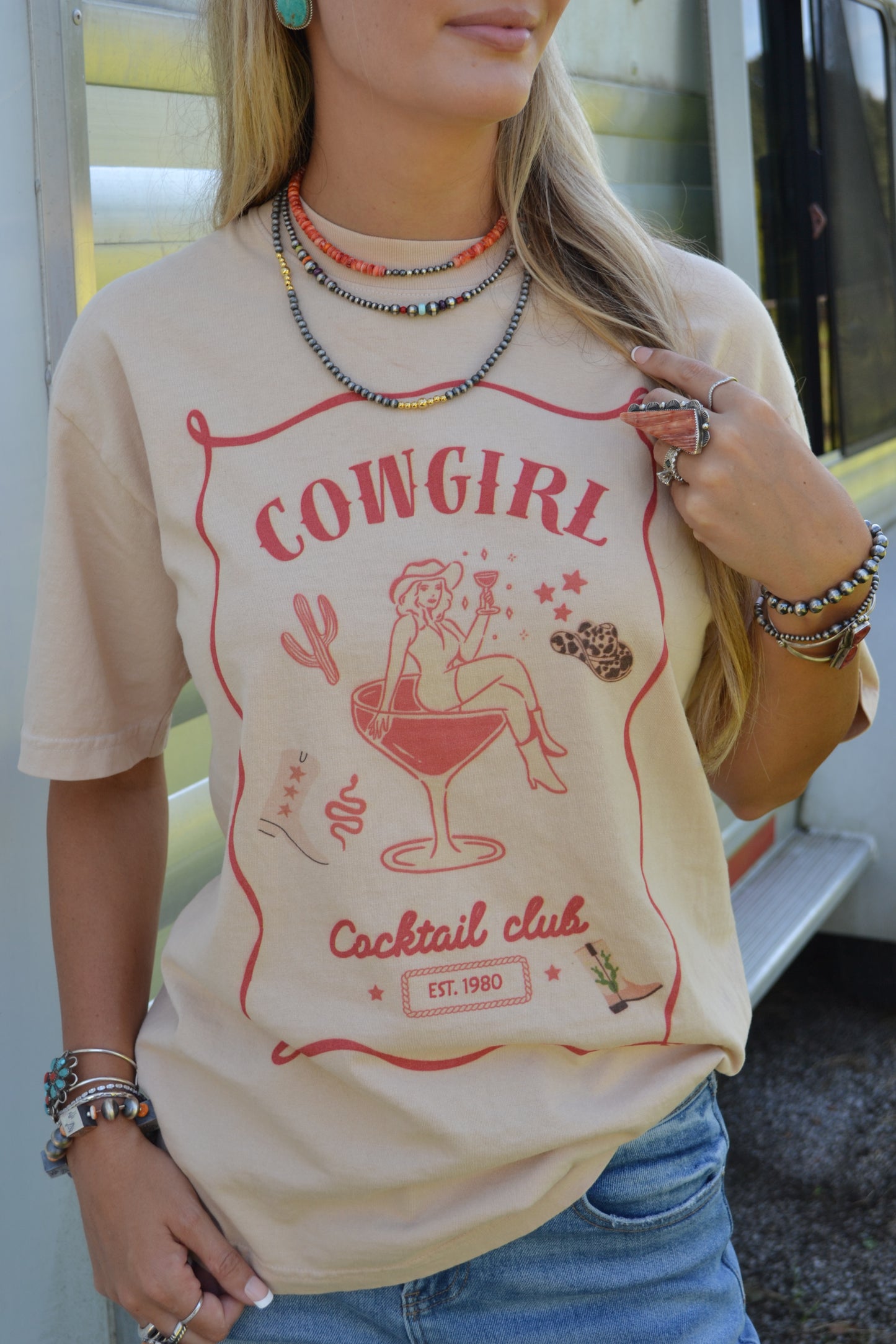 The Cowgirl Cocktail Club Tee