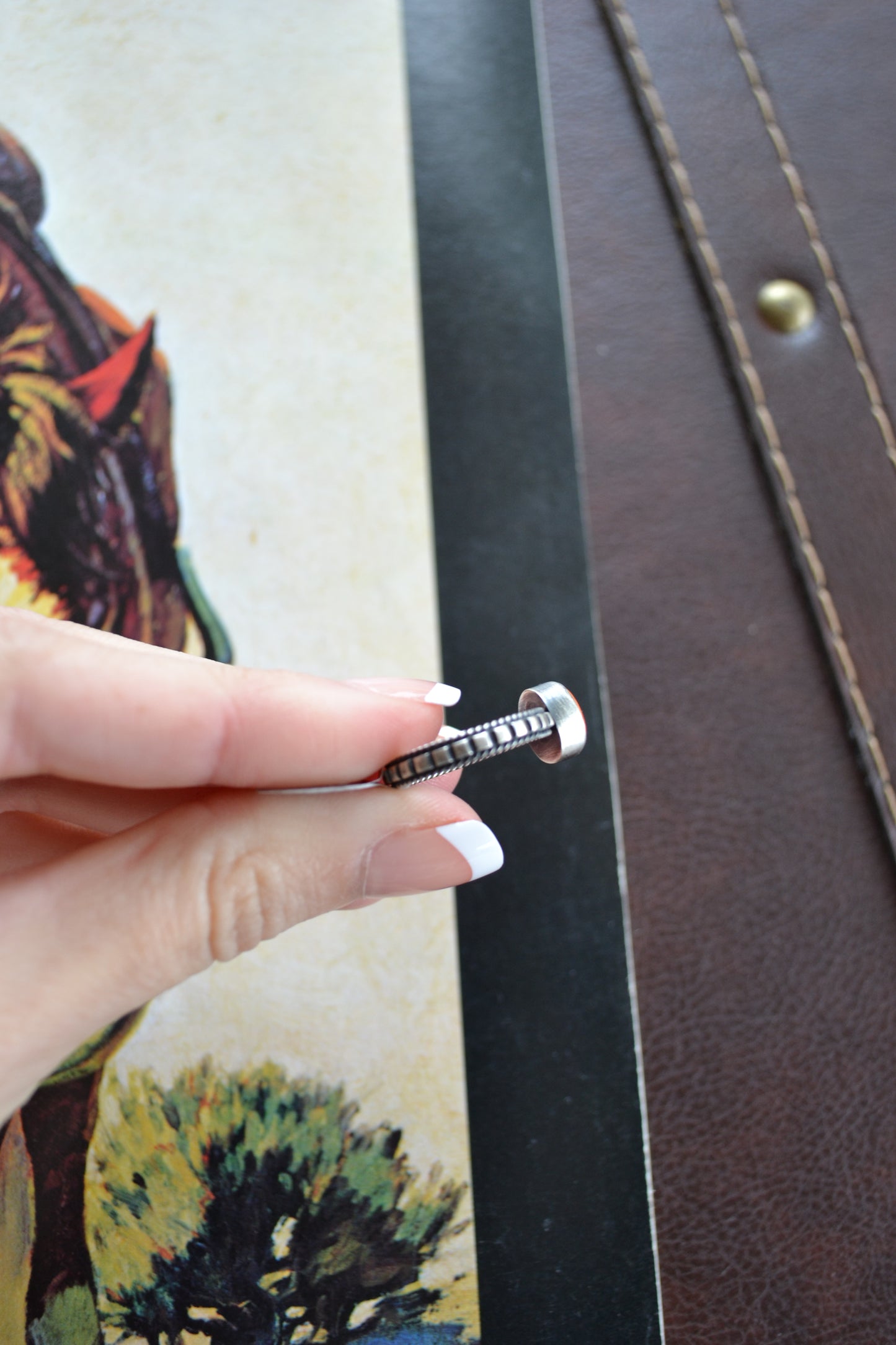 The Halsey Ring in Orange Spiny