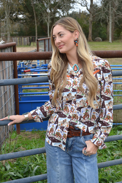 The Saratoga Button Up