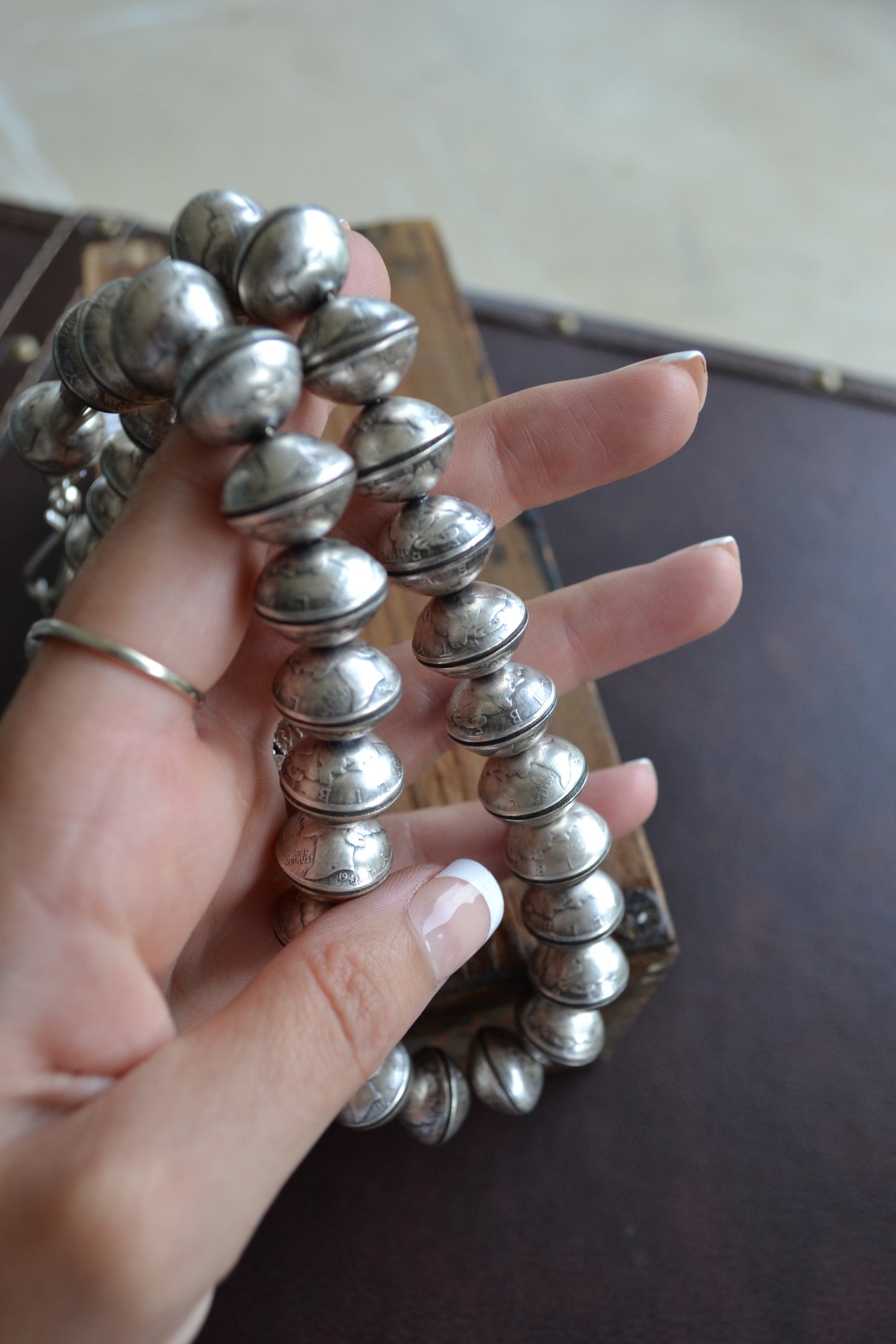 The Sutton 22" Mercury Dime Navajo Pearls