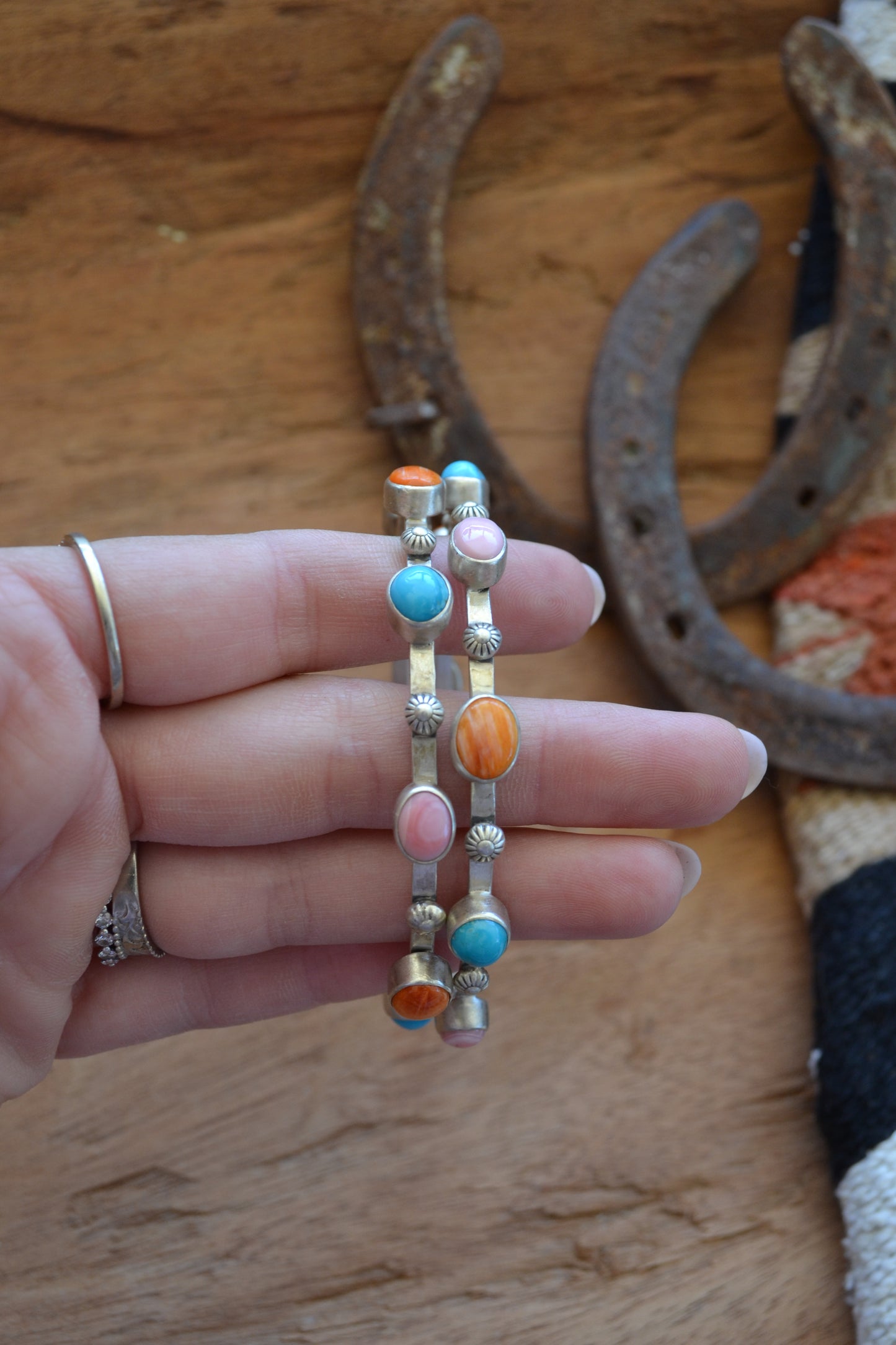 The Marshall Multi Stone Bangle