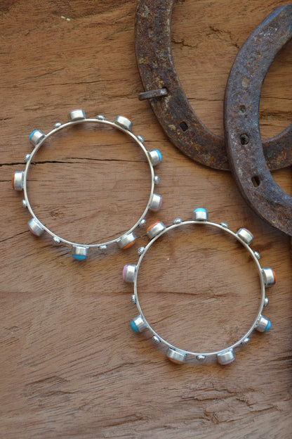 The Marshall Multi Stone Bangle