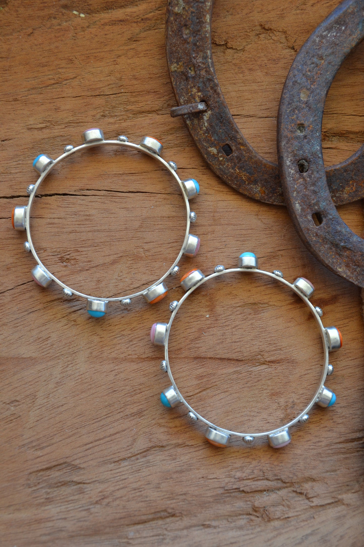 The Marshall Multi Stone Bangle