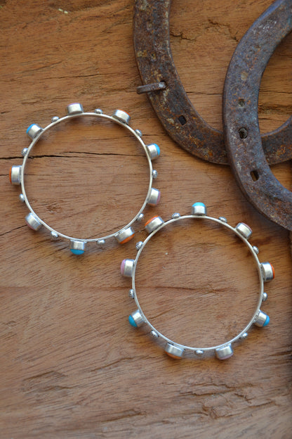 The Marshall Multi Stone Bangle