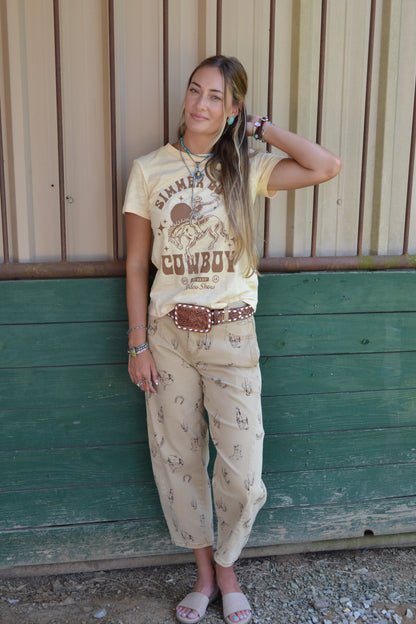 The Simmer Down Cowboy Top