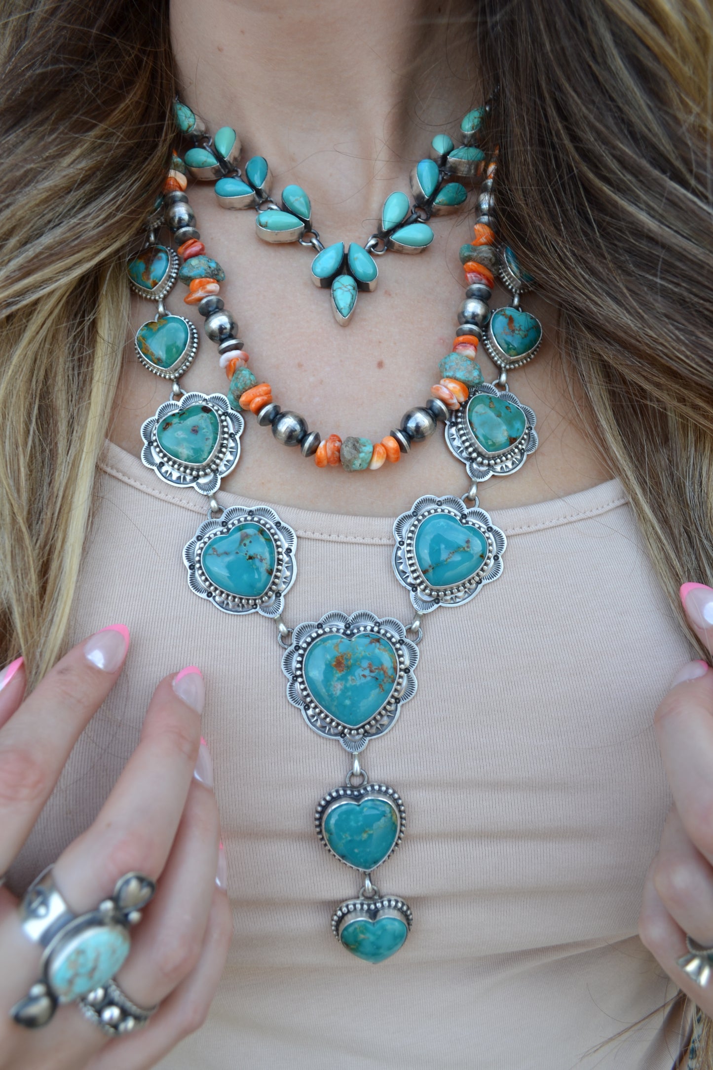 The Rio Heart Lariat Set