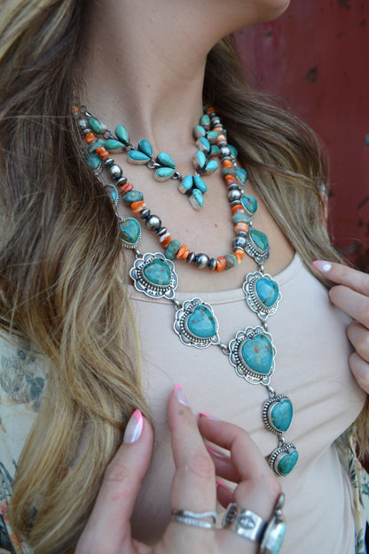 The Rio Heart Lariat Set