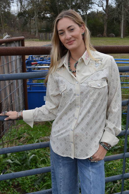 The Wyatt Embroidered Button Up