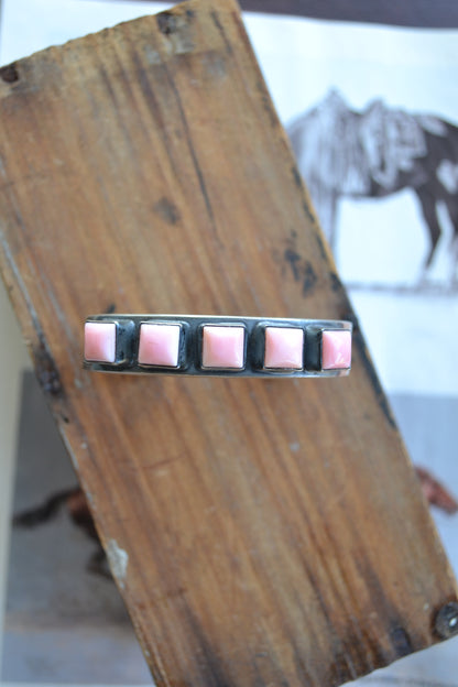 The Sumner 5 Square Stone Cuffs