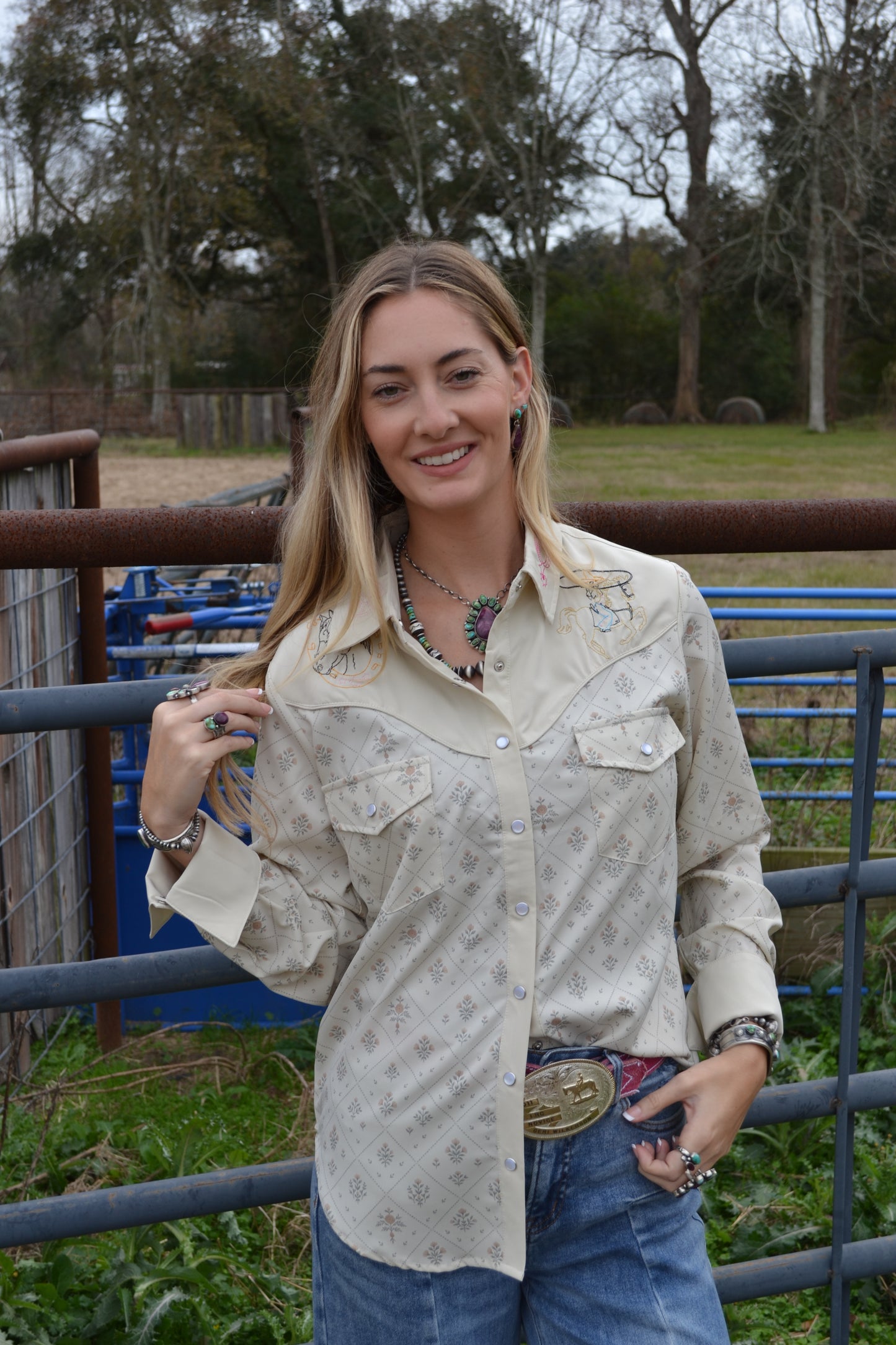 The Wyatt Embroidered Button Up