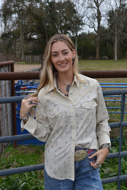 The Wyatt Embroidered Button Up