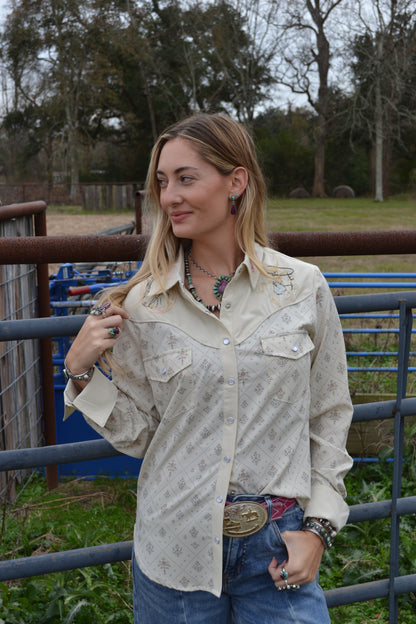 The Wyatt Embroidered Button Up