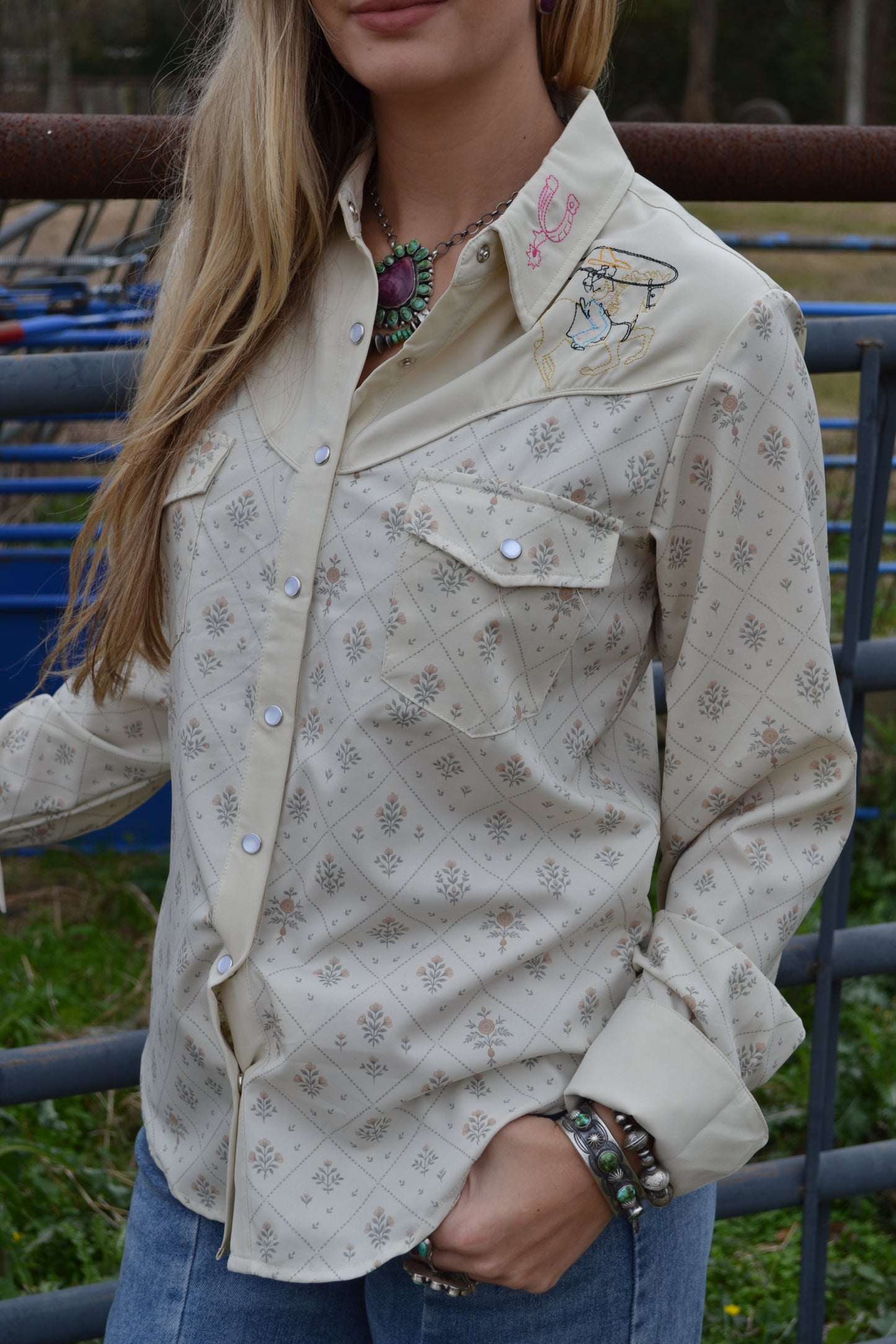 The Wyatt Embroidered Button Up