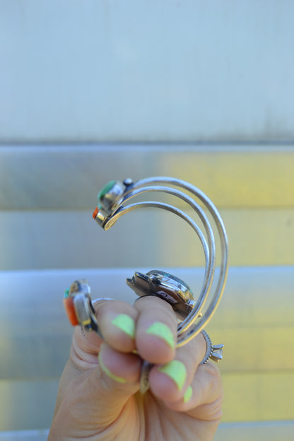 The Hagan Double Stone Cuff