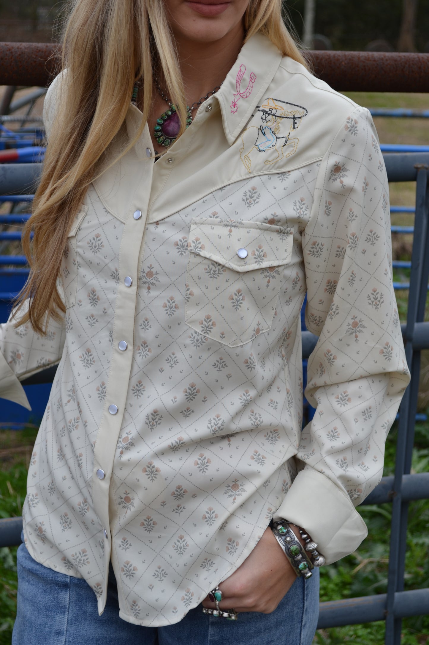 The Wyatt Embroidered Button Up