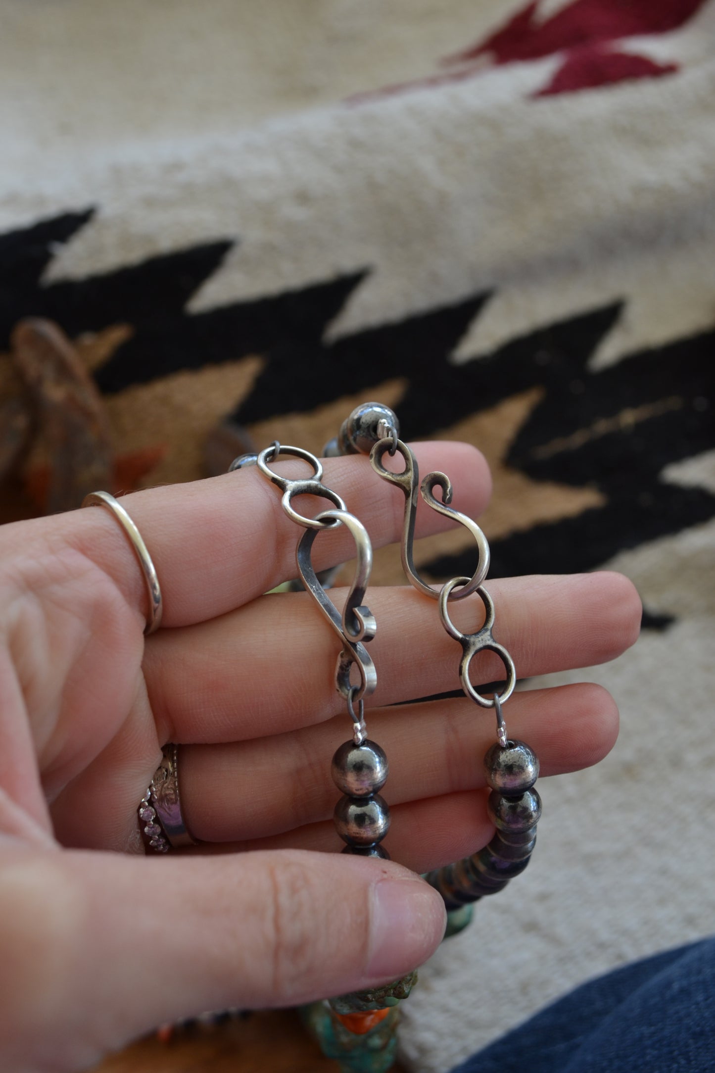 The Lamesa 10mm Orange Spiny Pearls