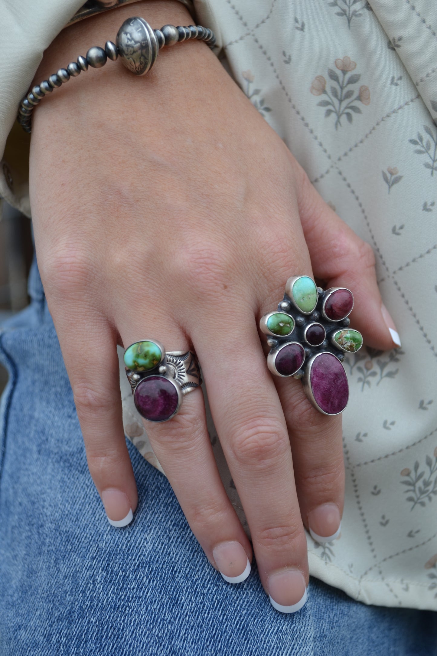 The Rowen Adjustable Cluster Ring