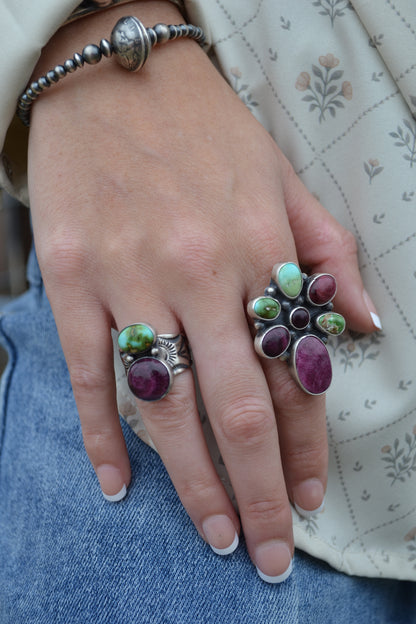 The Rowen Adjustable Cluster Ring