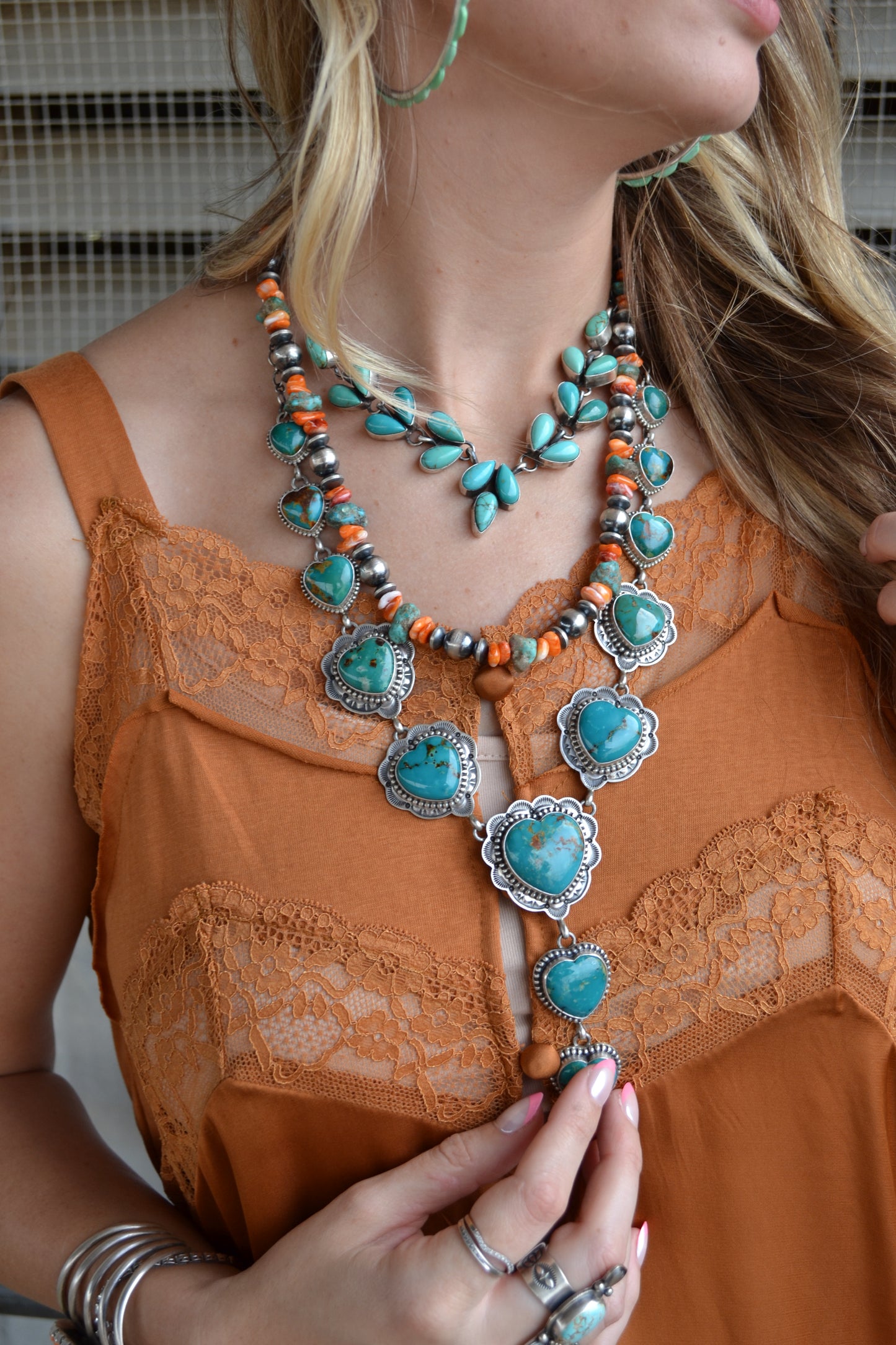 The Rio Heart Lariat Set