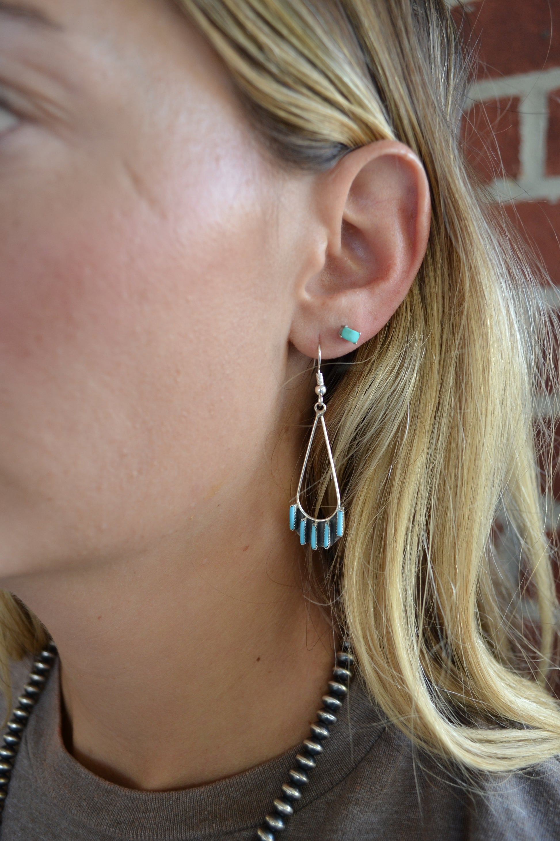 Turquoise dangle earrings