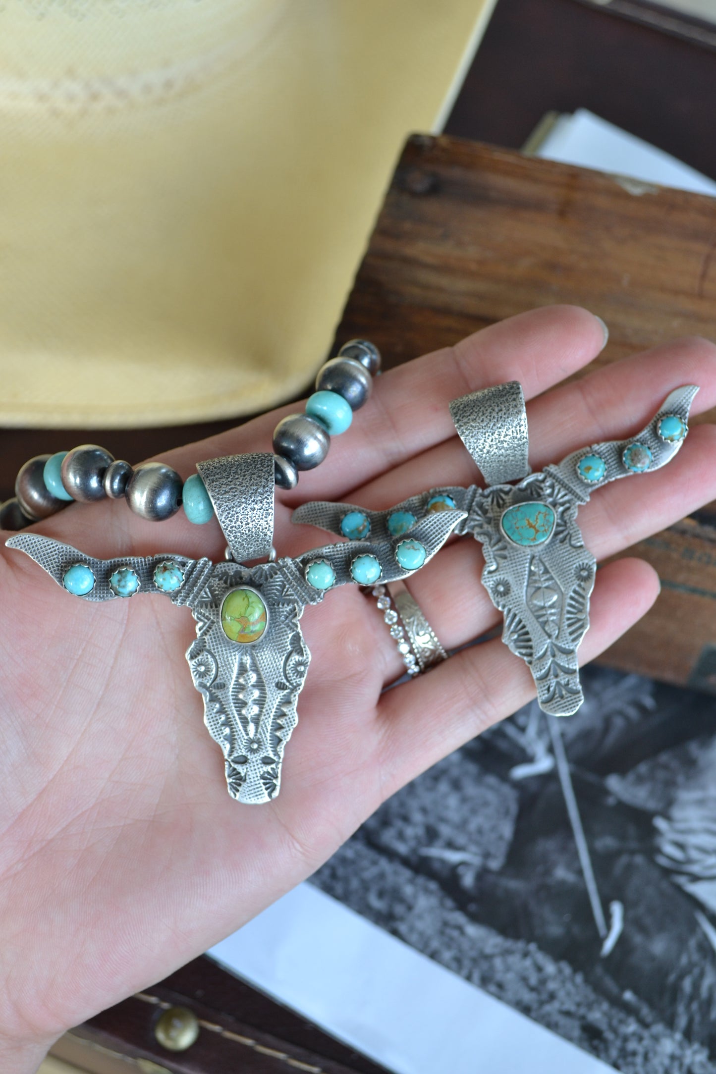 The Colter Longhorn Pendants