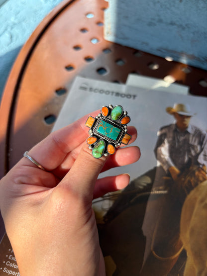 MARKET FIND #28 - BERNYSE CHAVEZ MULTI STONE RING SIZE 9