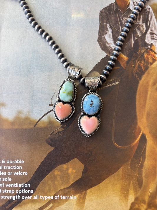 MARKET FIND #12 - NELSON PLATERO HEART PENDANTS