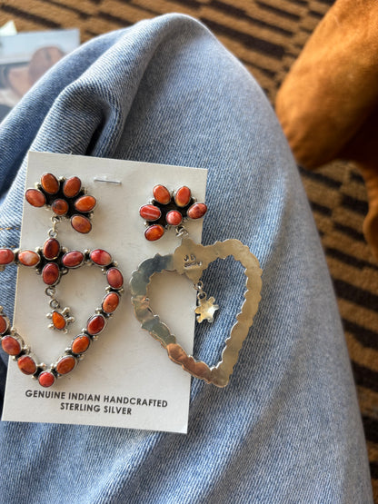 MARKET FIND #38 - RED SPINY HEART DANGLES