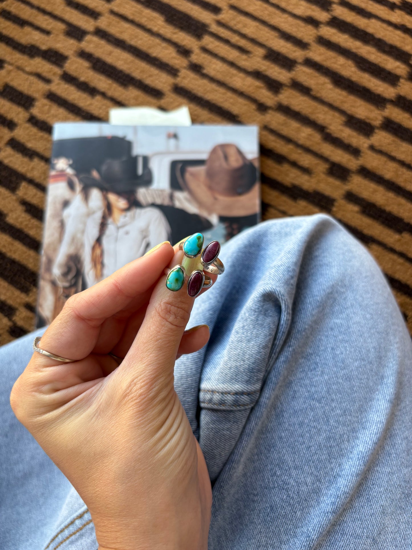 MARKET FIND #50 - LORETTA DELGARITO PURPLE SPINY/SONORAN ADJ RING